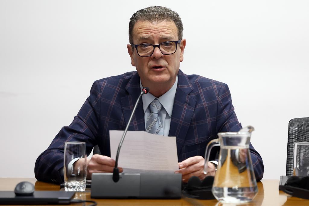 El asesor fiscal del bar Franky de Pamplona, Miguel Moreno Purroy, en su comparecencia, este martes.