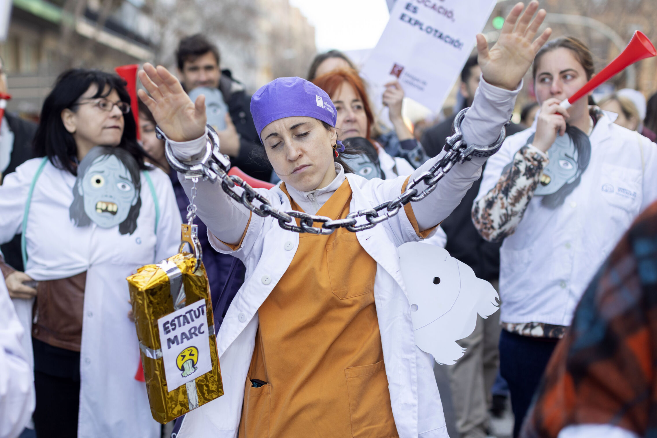 Foto: Manifestación de médicos. (EFE/Marta Pérez)