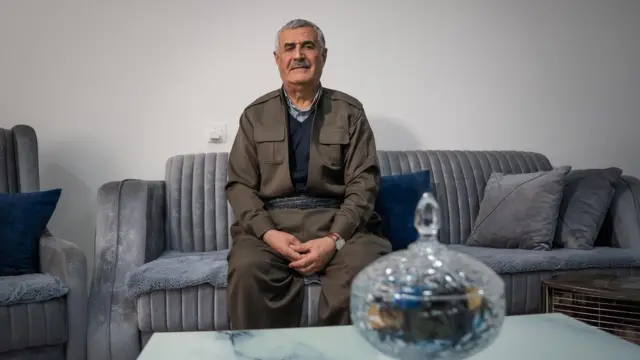 Mustafa Mauludi, vicepresidente del Partido Democrático de Kurdistán de Irán (KDPI), en el norte de Irak