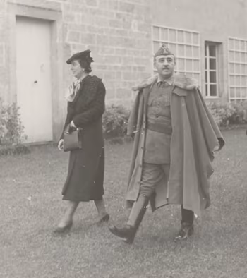 El dictador Francisco Franco, junto