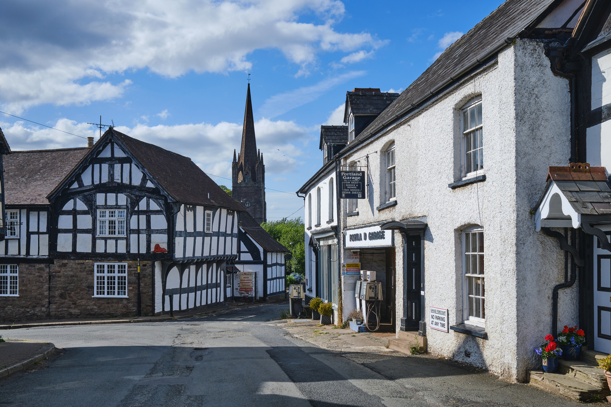 Casas históricas en el pueblo de Weobley, Herefordshire (Fuente: iStock)