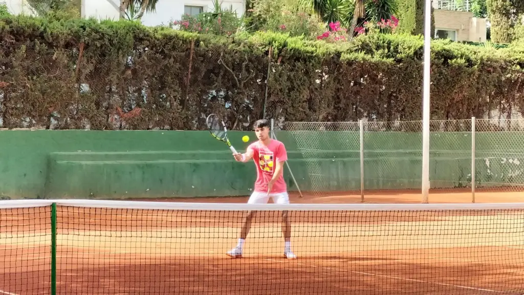 Carlos Alcaraz, en una imagen de archivo entrenando en Murcia