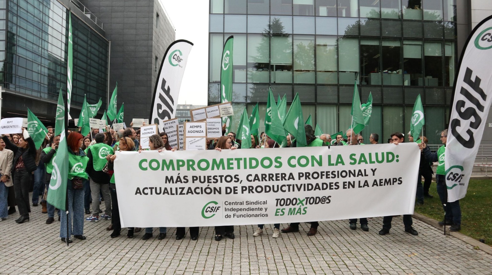 Foto: Imagen de la concentración que hubo en noviembre. (CSIF)