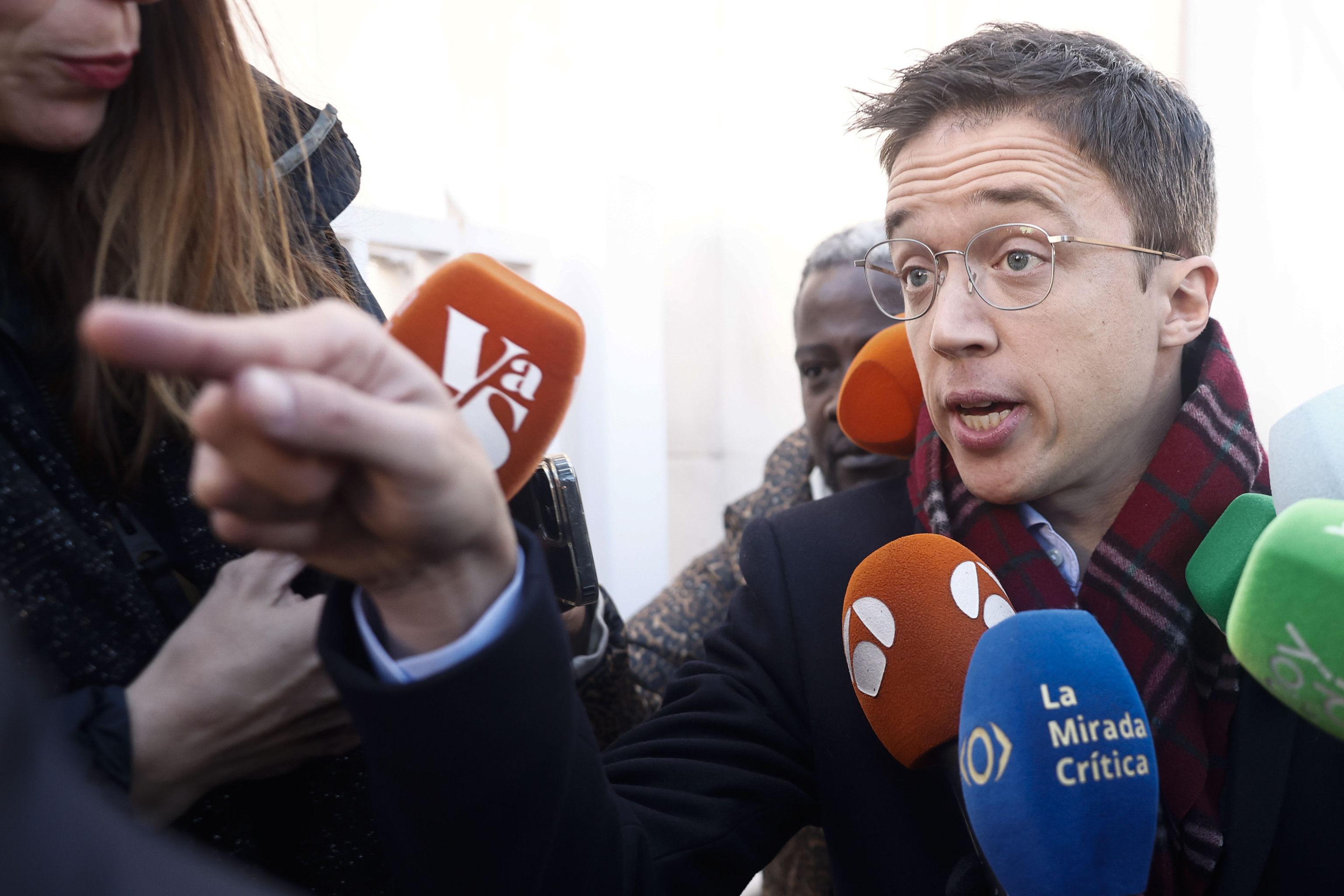Íñigo Errejón, en los juzgados de Madrid.