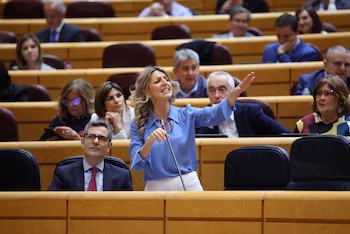 La vicepresidenta segunda y ministra de Trabajo y Economía Social, Yolanda Díaz. (Alejandro Martínez Vélez / Europa Press)