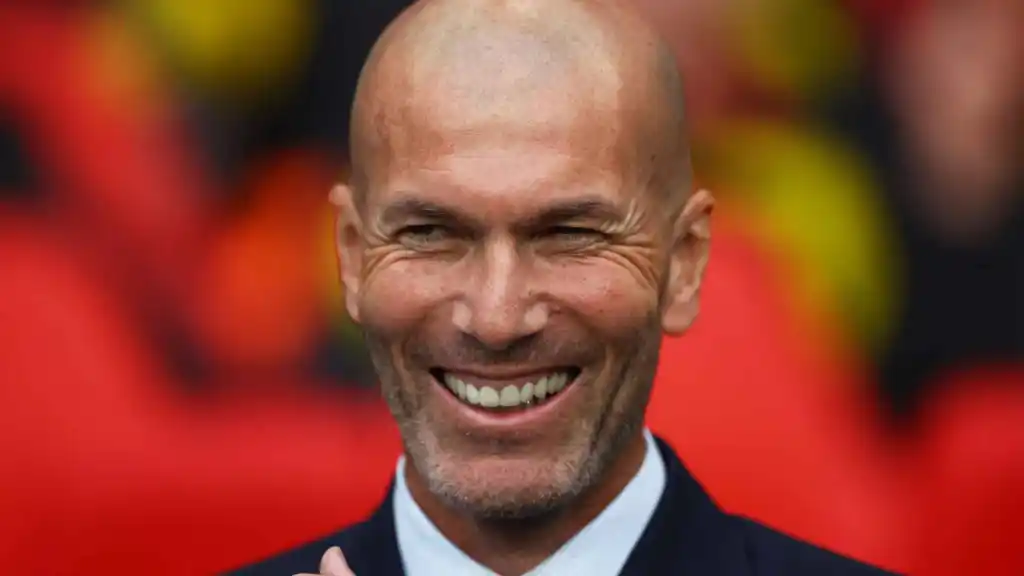 Zidane, en el estadio de Wembley para la final de la Champions League.