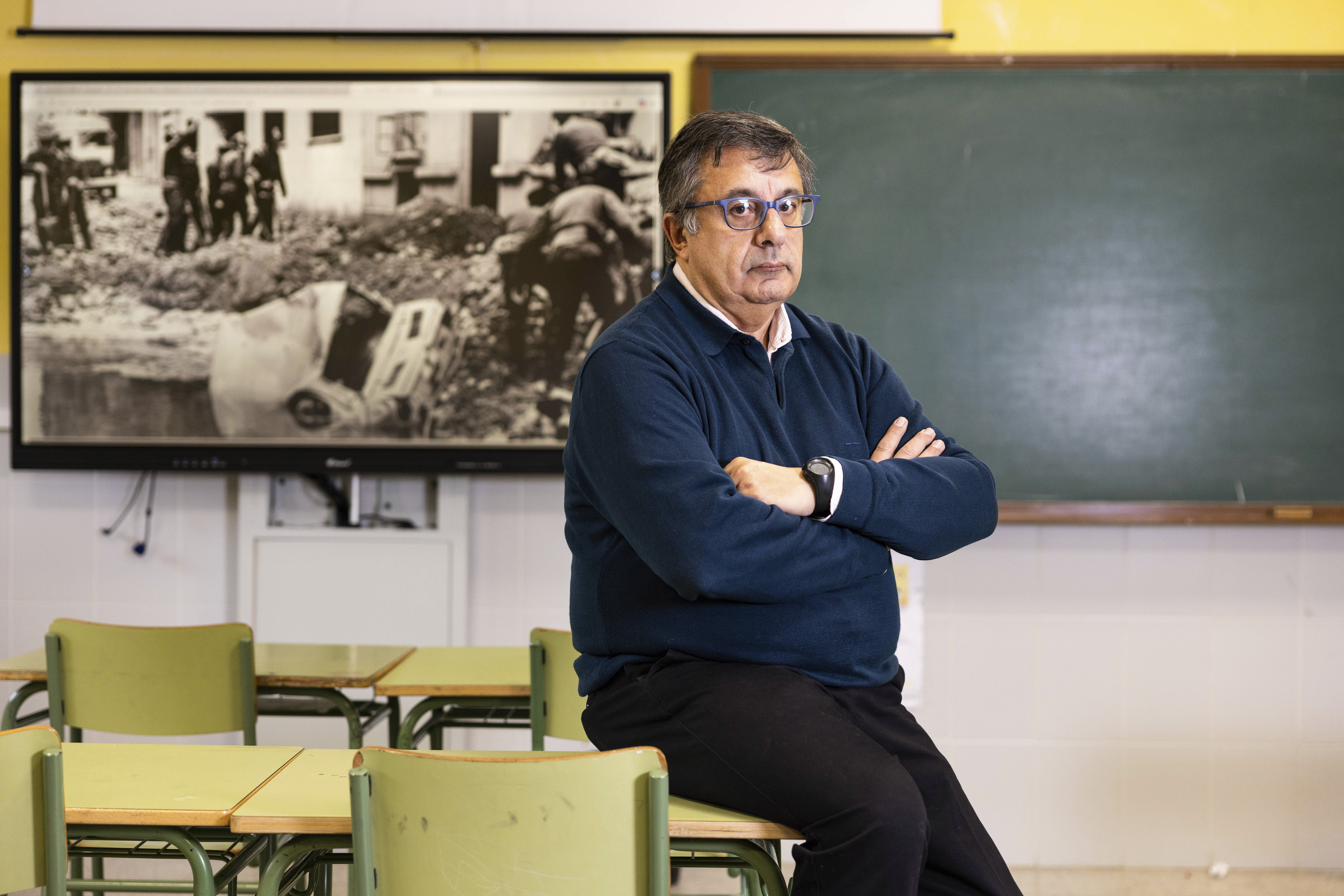 Pedro Barruso, profesor en el instituto Antonio Machado de Alcalá de Henares.