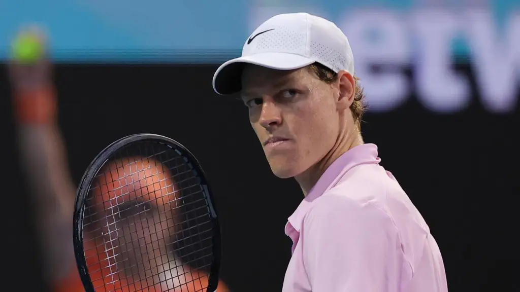 Jannik Sinner, durante la final del Masters 1.000 de Miami 2026