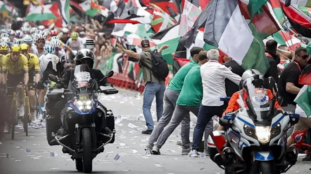 Protestas propalestinas en La Vuelta 4:3