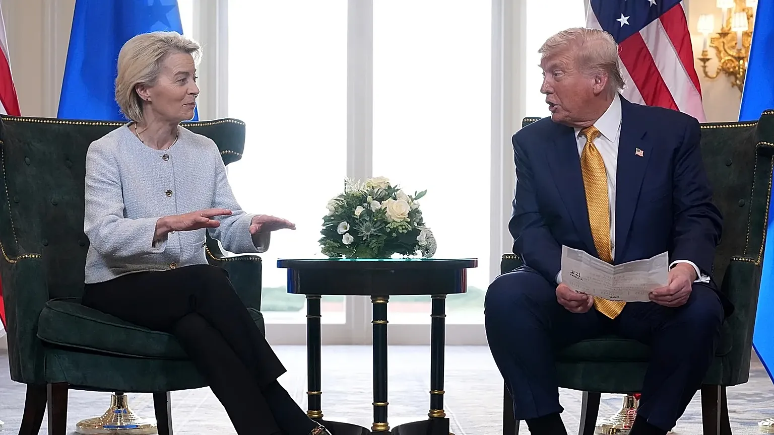 The EU-US trade deal was struck last August in Scotland