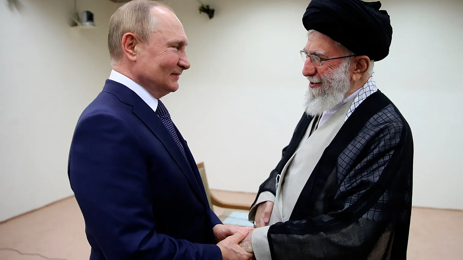 Vladimir Putin and Ali Khamenei meet in Tehran, Iran, 19 July 2022