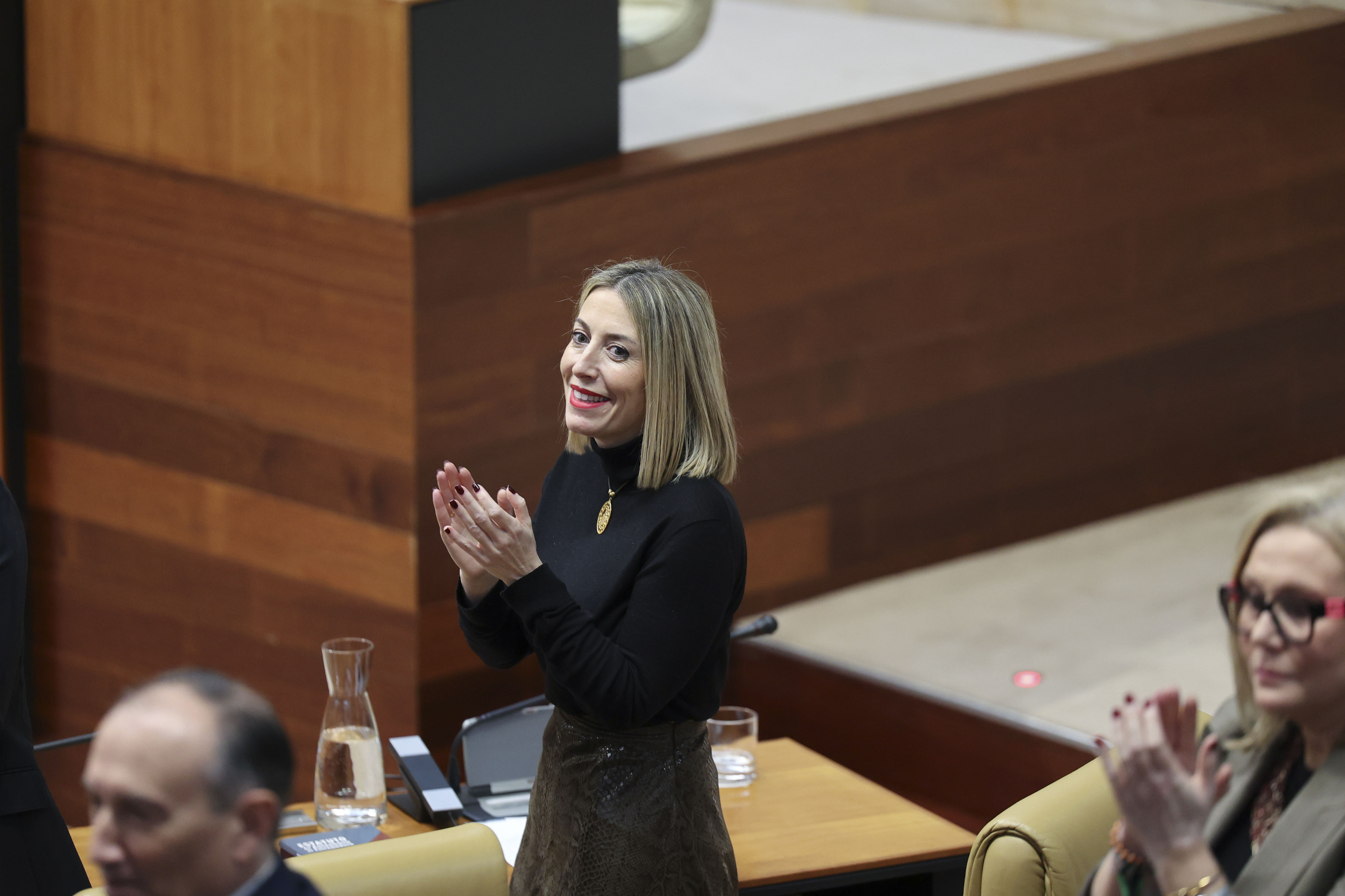 La presidenta en funciones de Extremadura, María Guardiola.