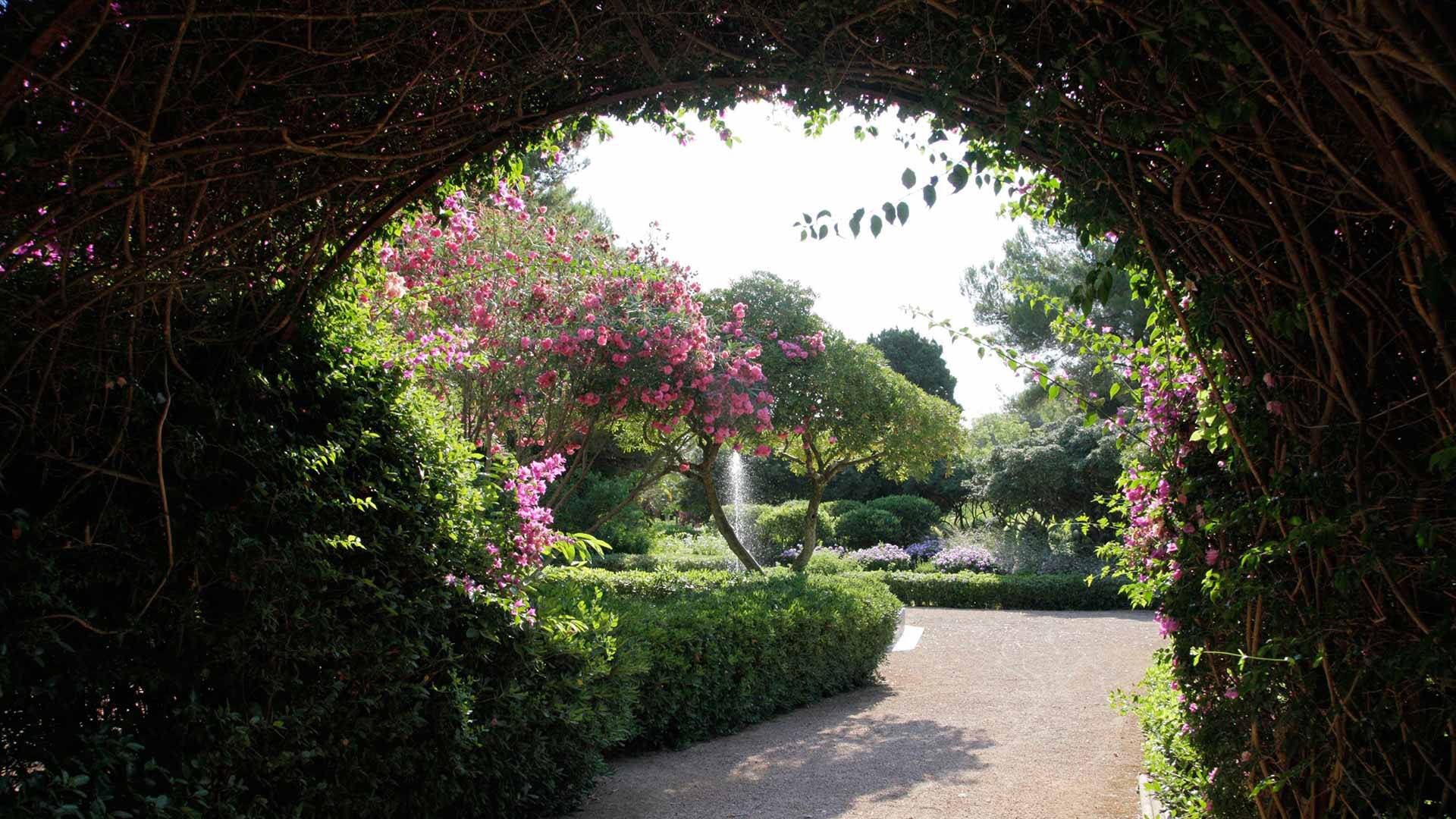 Foto: Unos jardines reales ideales para pasear en primavera. (Illes Balears)
