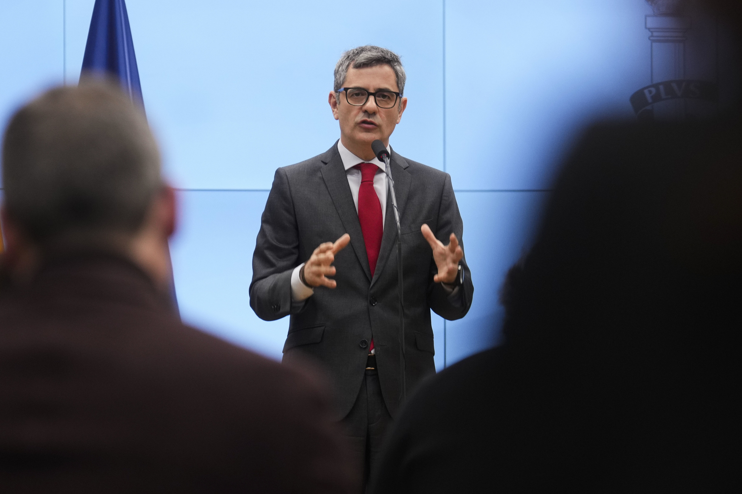El ministro de la Presidencia, Justicia y Relaciones con las Cortes, Félix Bolaños.