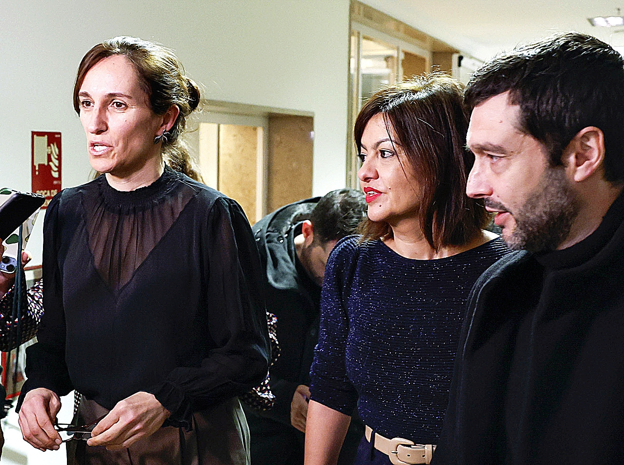 Los ministros Mónica García, Sira Rego y Pablo Bustinduy.
