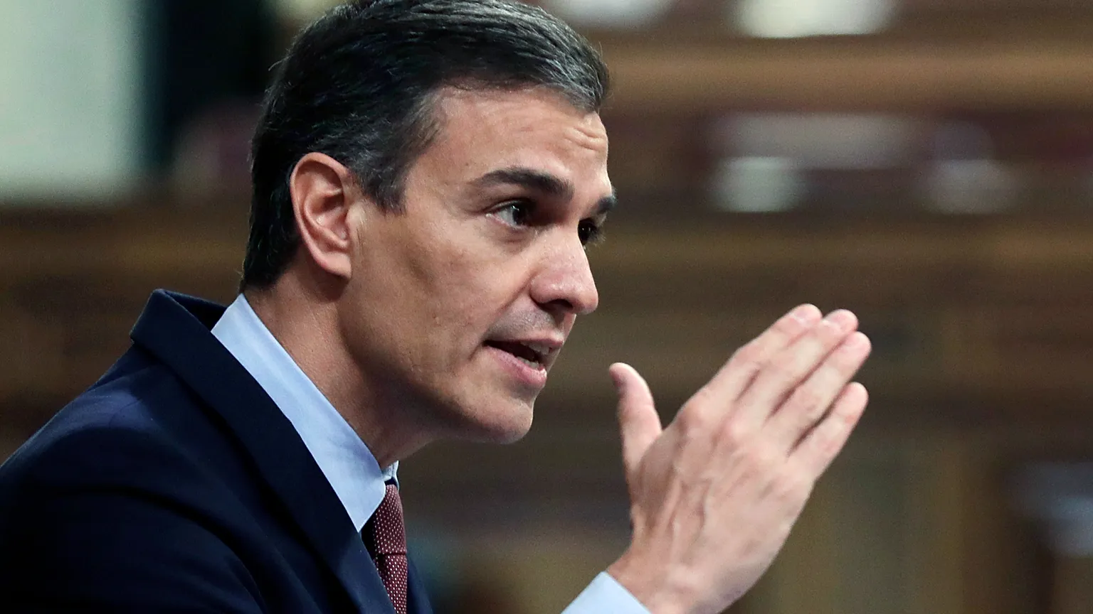 Spanish Prime Minister Pedro Sanchez speaks to Congress 
