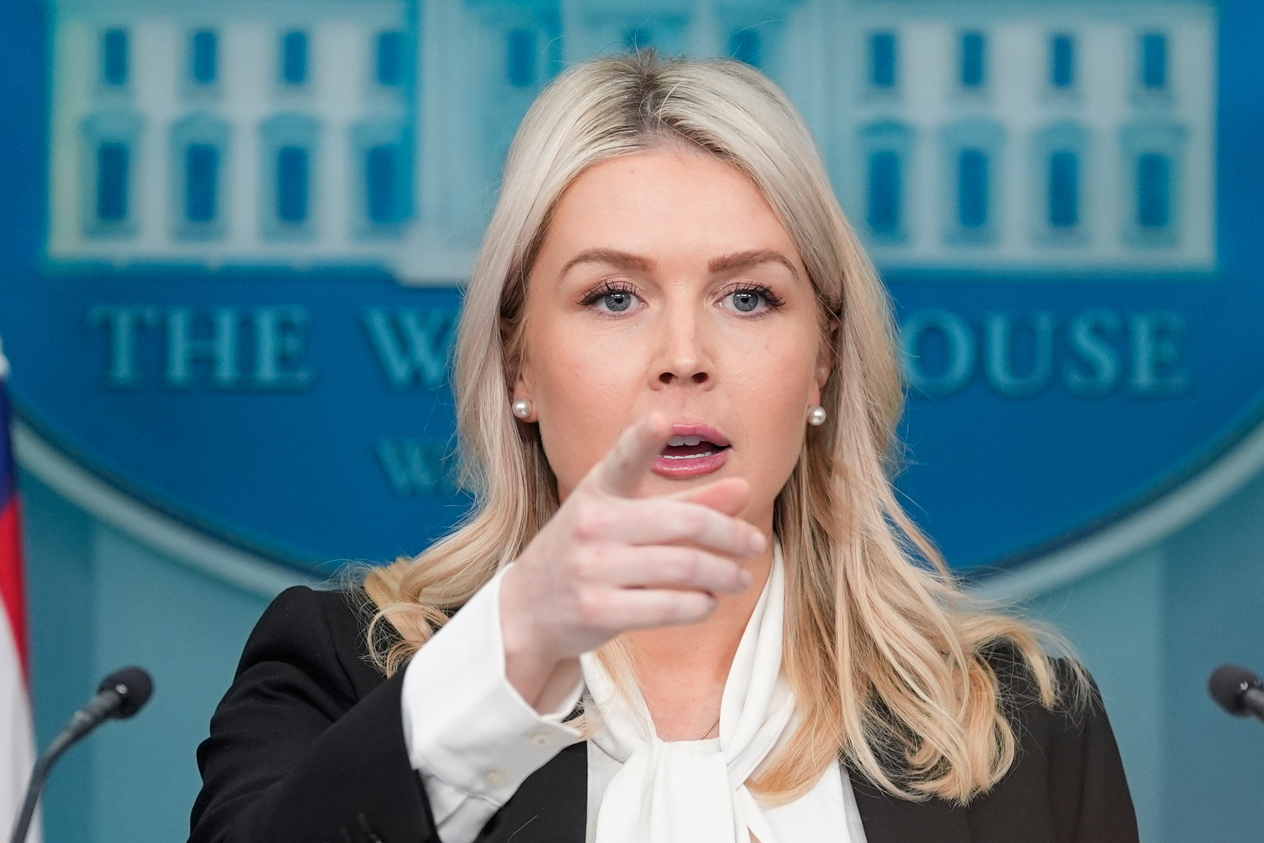 La secretaria de prensa de la Casa Blanca, Karoline Leavitt.