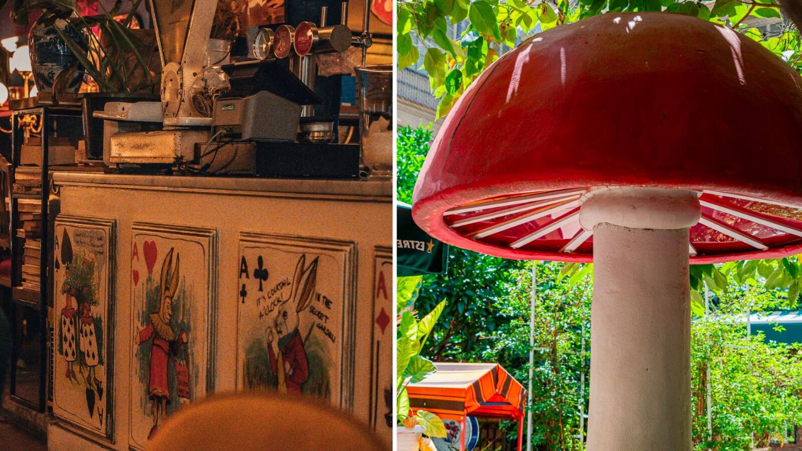Foto: Interior y exterior de Alice Secret Garden. (Instagram/@alicesecretgardenbcn)