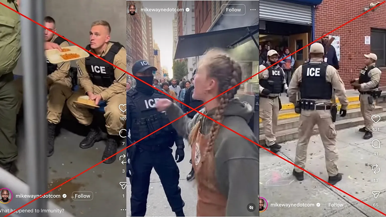 Videos of ICE agents are AI-generated.