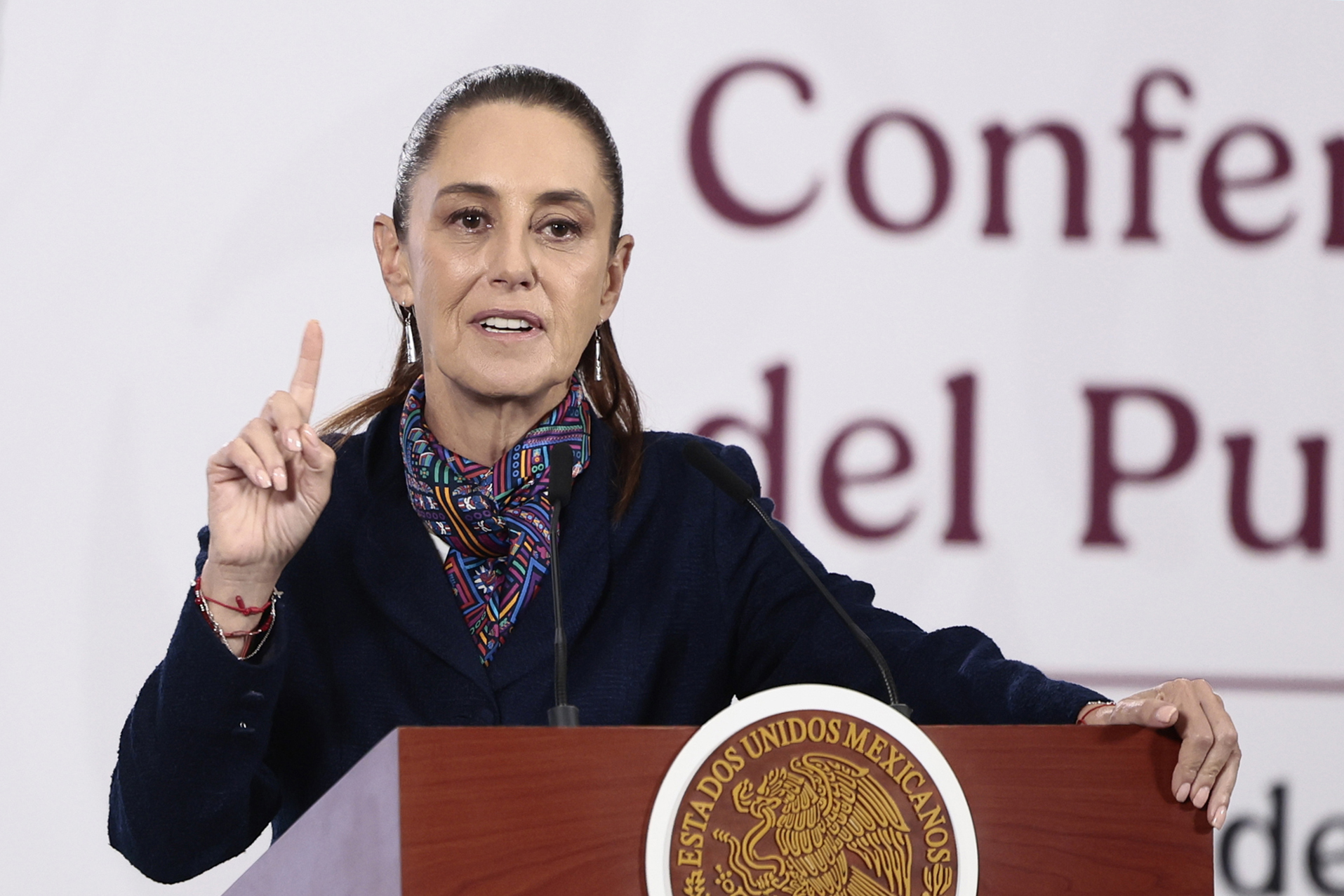 La presidenta de México, en su rueda de prensa diaria