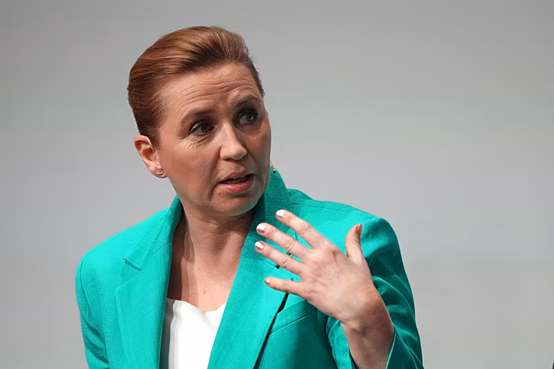 Denmark’s Prime Minister Mette Frederiksen takes part in a party leaders debate the day after the parliamentary election in Copenhagen, 25 March, 2026