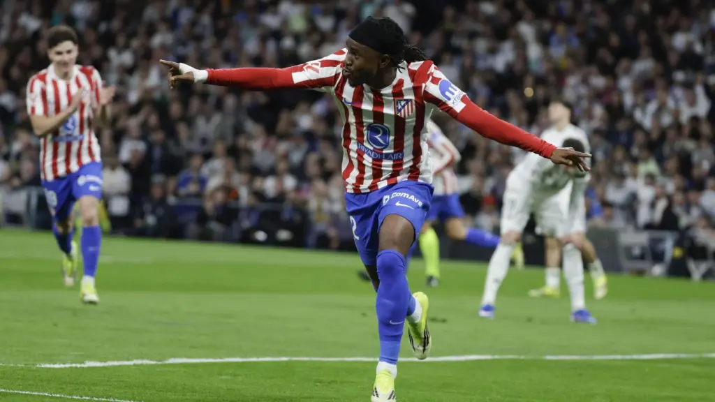 Ademola Lookman, tras abrir el marcador del derbi madrileño