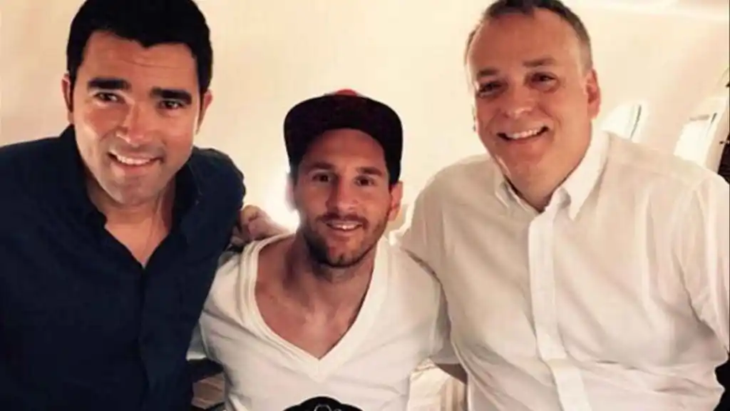 Deco en un viaje a Gabón junto a Leo Messi