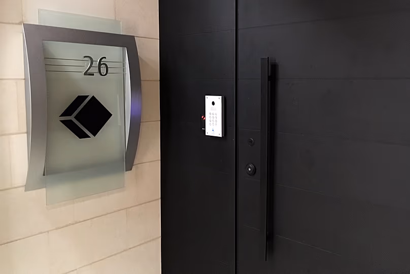 The entrance to Black Cube's offices in Tel Aviv, 8 February, 2019 