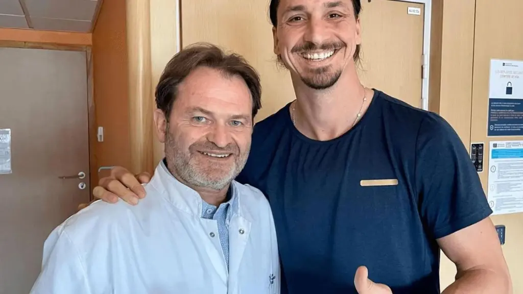 Bertrand Sonnery-Cottet, junto a Ibrahimovic.