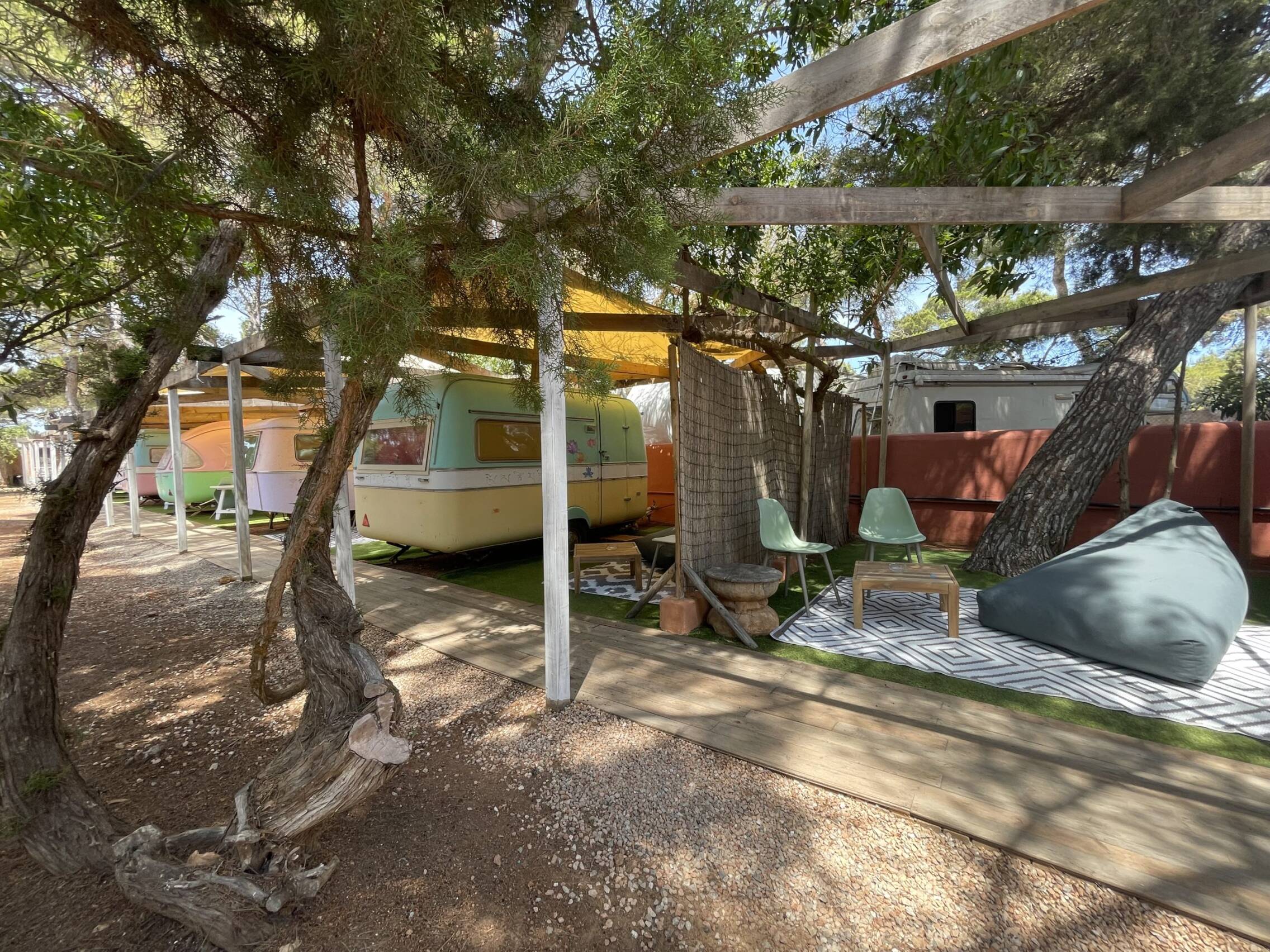 Foto: El camping que ya se prepara para abrir sus puertas en Ibiza. (Camping La Playa Ibiza)