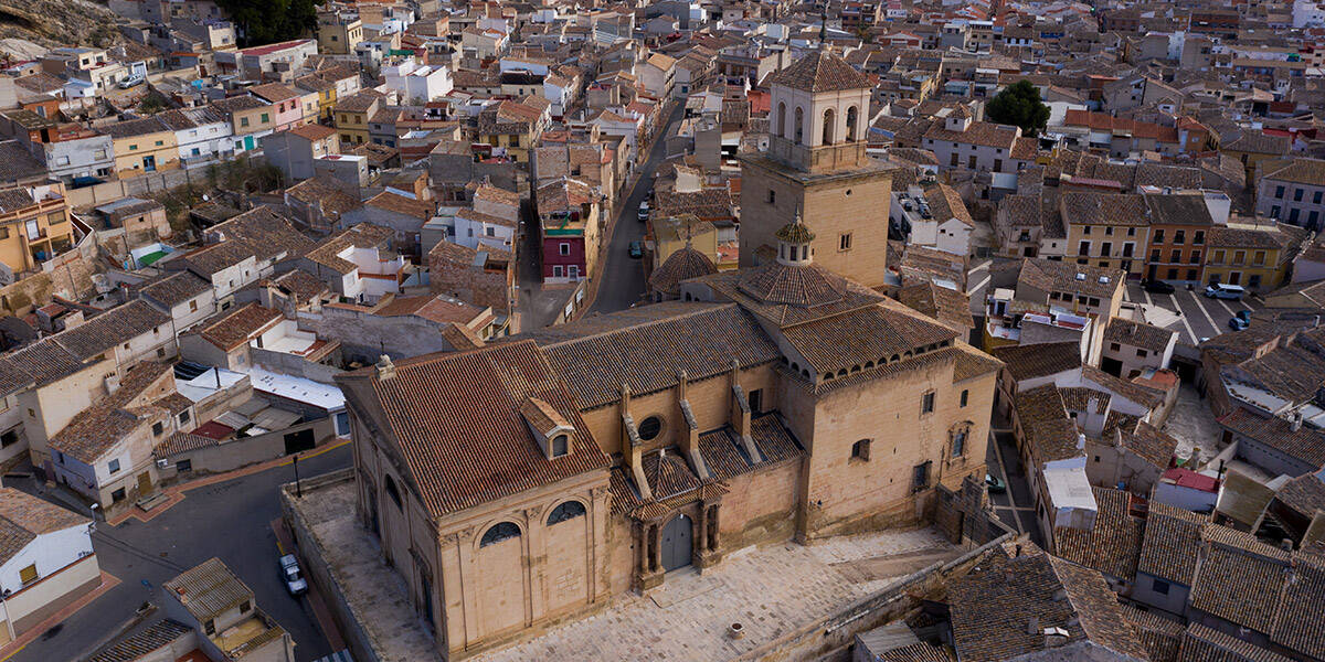 Foto: Vista de la localidad murciana que se ha convertido en uno de los grandes templos del vino en España. (Turismo Región de Murcia)