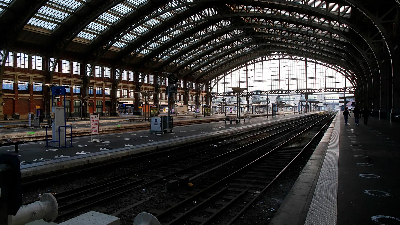 Lille's train station, France, January 2023.