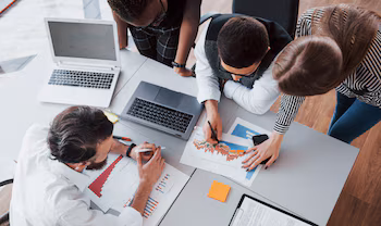 Los miembros de una startup