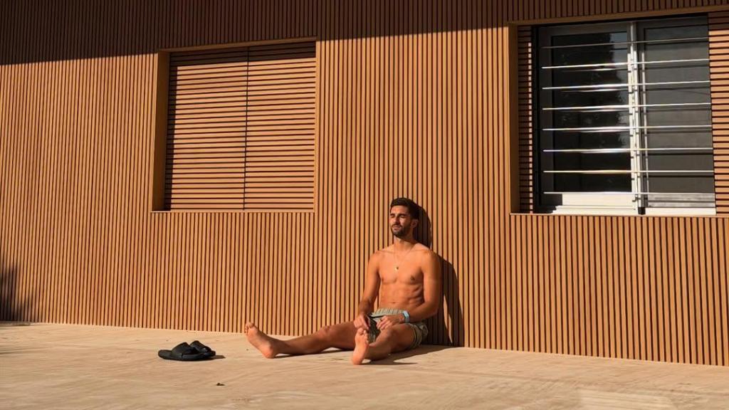 Ferrán Torres en su casa