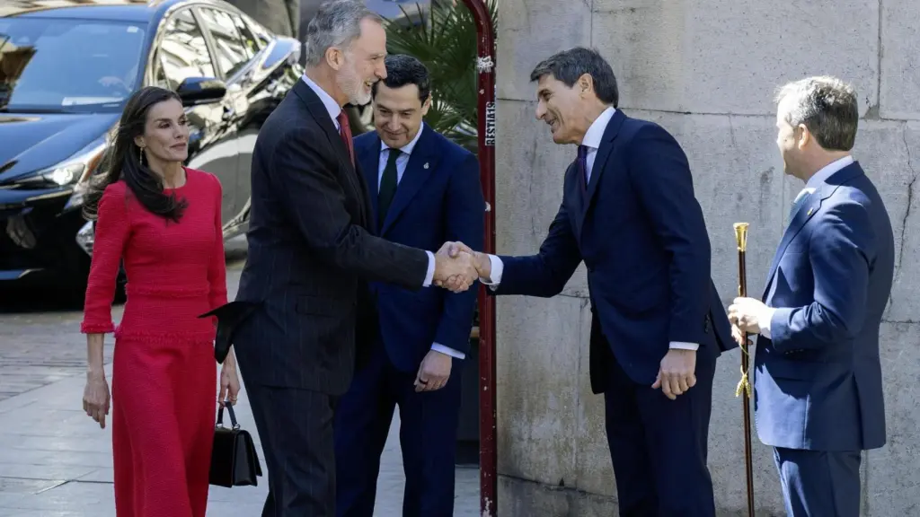 Una imagen de la llegada de los reyes.