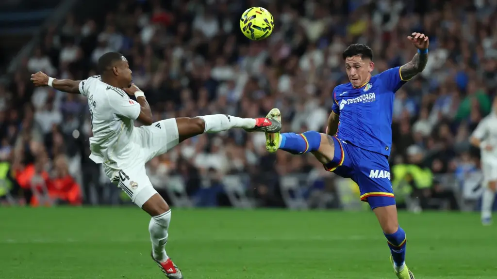 Alaba, en el partido ante el Getafe.