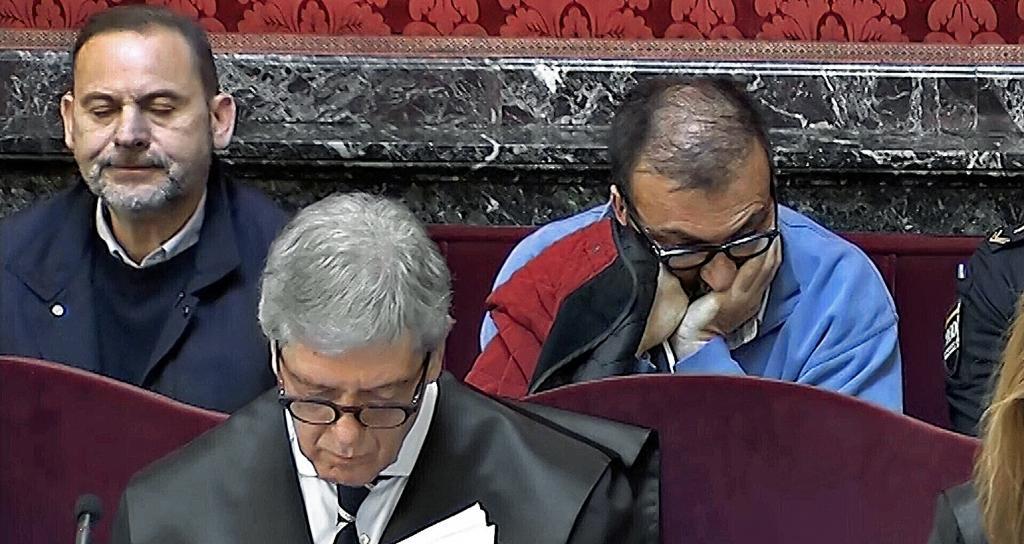 José Luis Ábalos y Koldo García, el pasado febrero, en una audiencia en el Supremo.