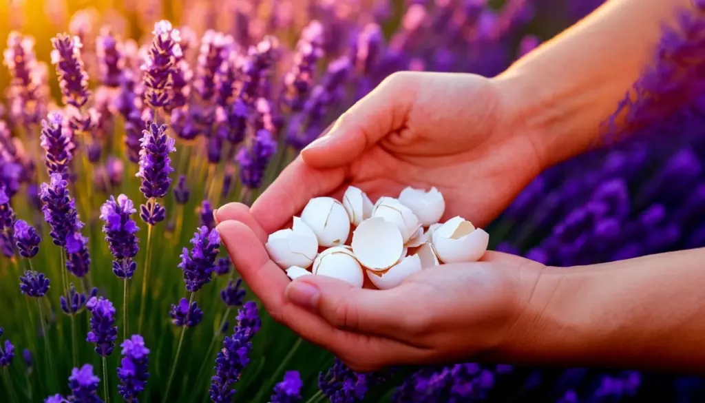 Abona tu Lavanda en marzo con cáscaras de huevo para neutralizar el pH