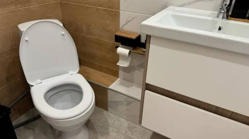 Adiós a la escobilla: Inodoro sin borde y sistema de descarga Tornado para un baño impecable