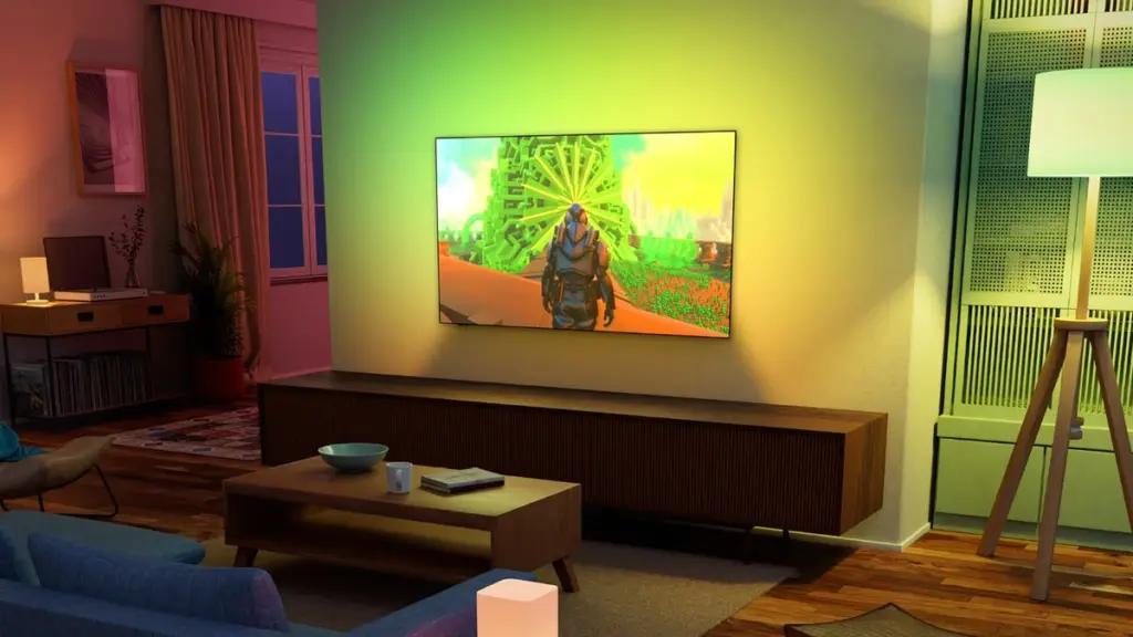 Adiós a la fatiga visual: AmbiScape de Philips transforma tu salón en 1 minuto