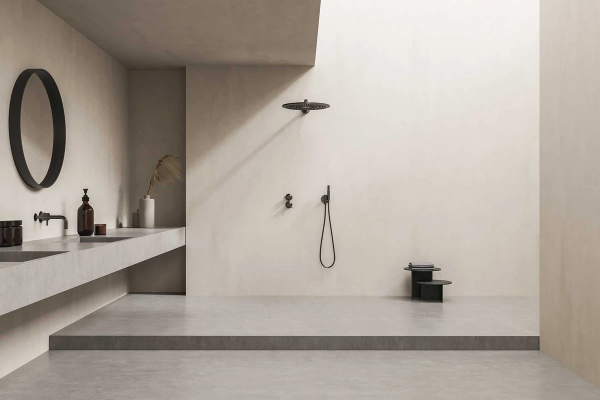Adiós a las juntas en el baño: el truco del microcemento para un efecto spa - image 1