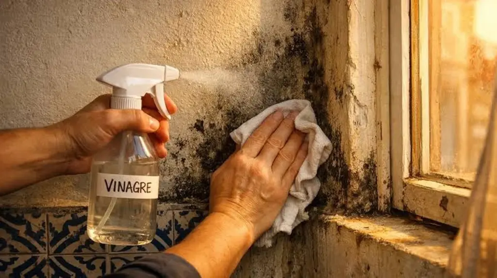 Adiós al moho y químicos: el truco con vinagre blanco y bicarbonato de sodio