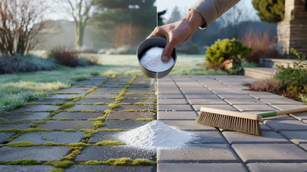 Adiós al musgo de tu terraza: usa Bicarbonato de sodio así para un suelo limpio