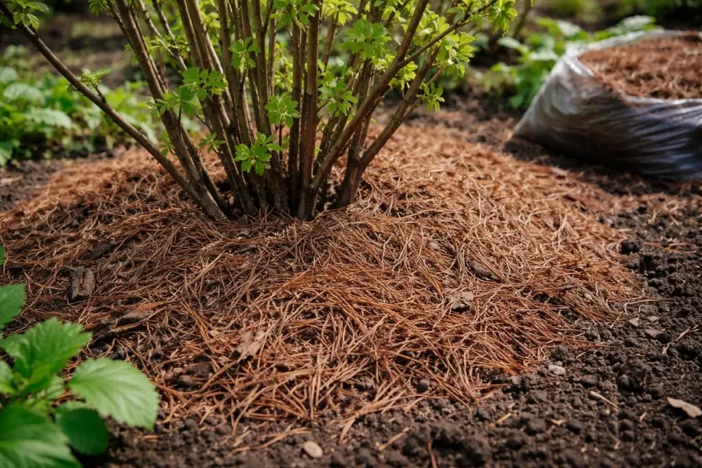 Adiós calor: El Mantillo de coníferas baja 6°C la temperatura y salva tu Acolchado (Mulching)