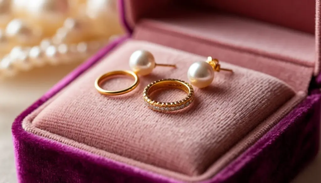 Almacenamiento de accesorios: usa una esponja de cocina para organizar tus anillos