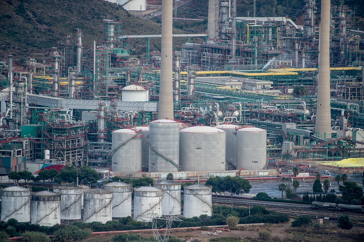 Vista de la planta regasificadora