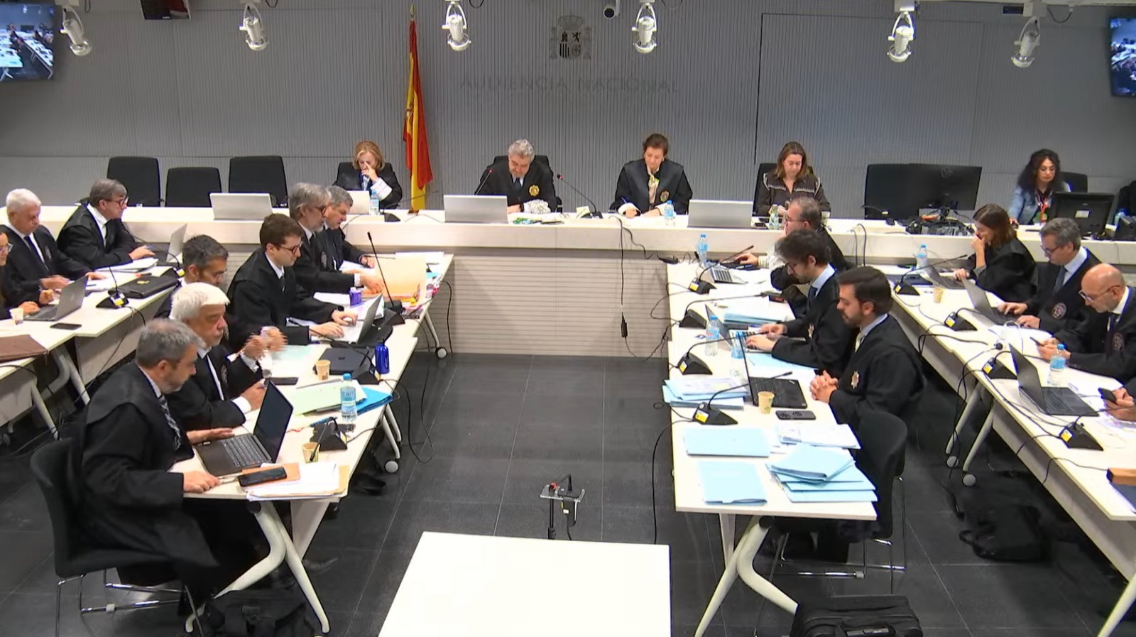 Un momento del juicio a la familia Pujol, este martes, en la Audiencia Nacional.