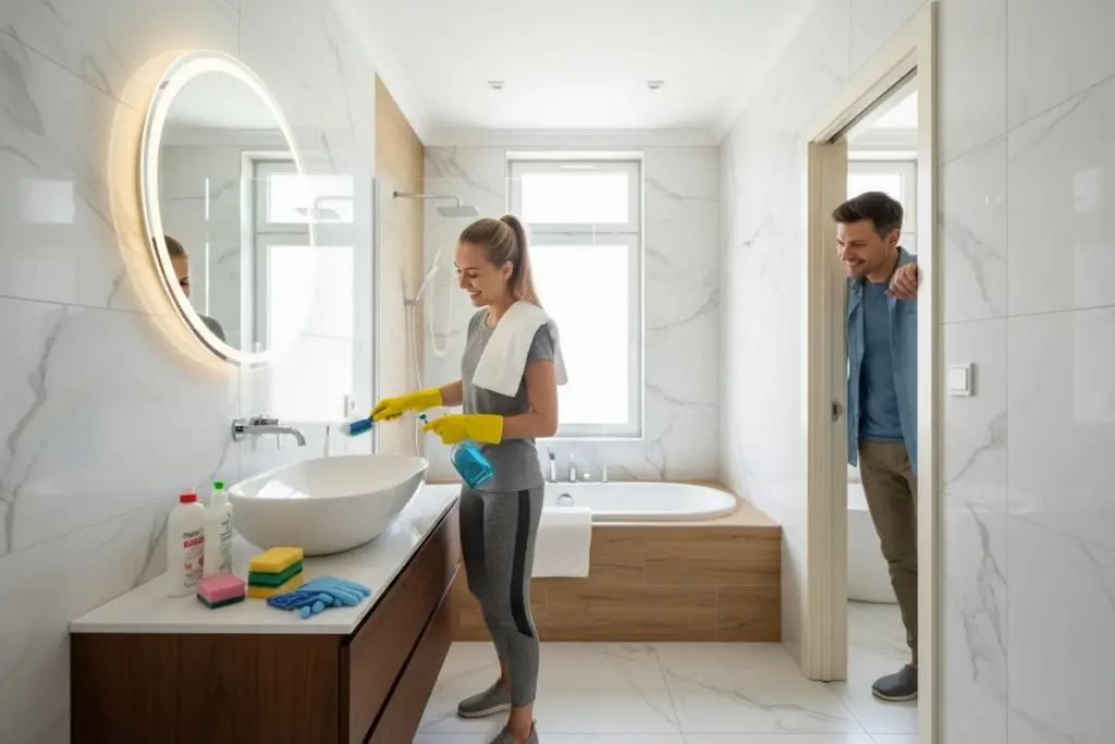 Bañera impecable: el método de 2 minutos para renovar tu cuarto de baño