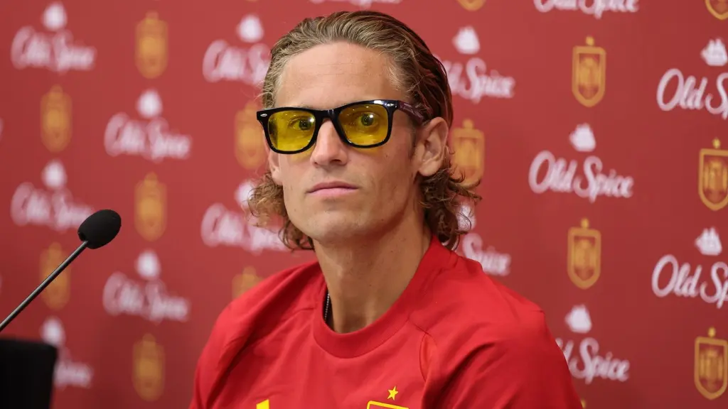 Marcos Llorente, en un acto con la Selección