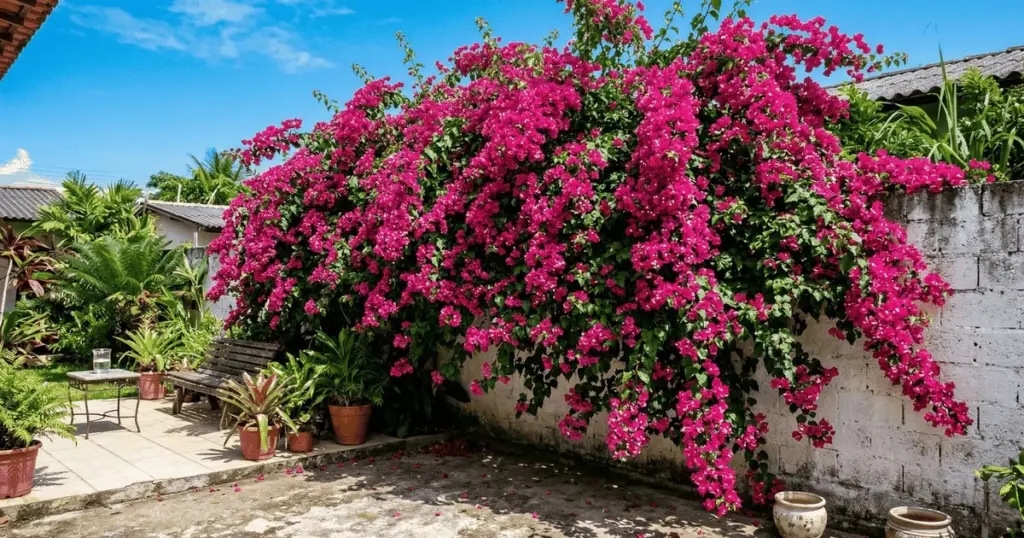 Bougainvillea: La trepadora que transforma patios sin esfuerzo